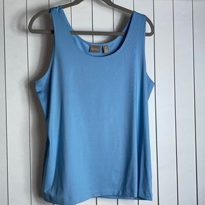 Chico’s blue sleeveless top XL